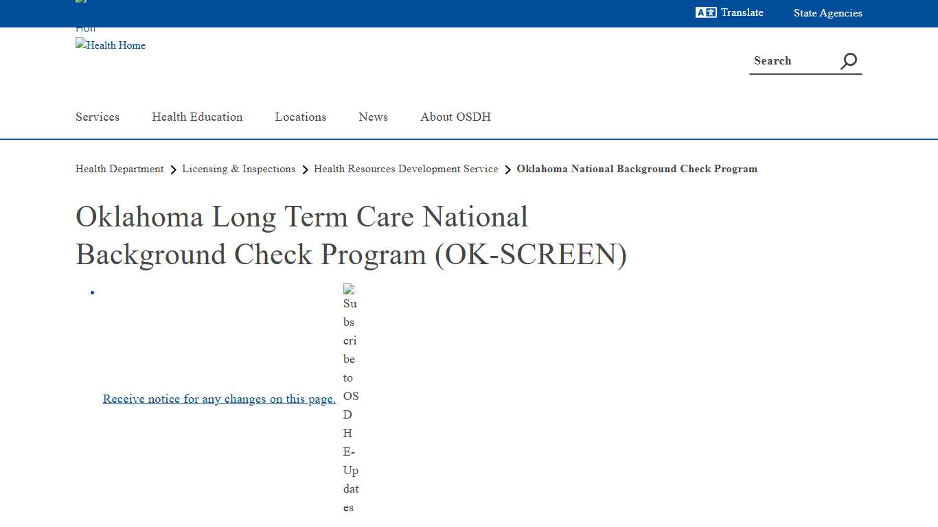 Oklahoma National Background Check Program